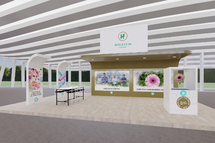 Stand Holstein Flowers in virtuele 'Future Garden'